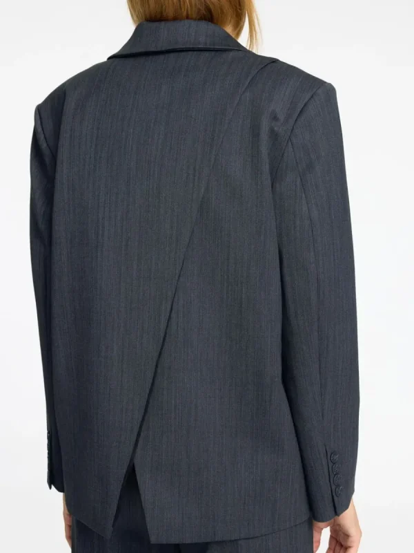 SELECTED ASYMMETRISK ÖVERDIMENSIONERAD KAVAJ Grey Hot
