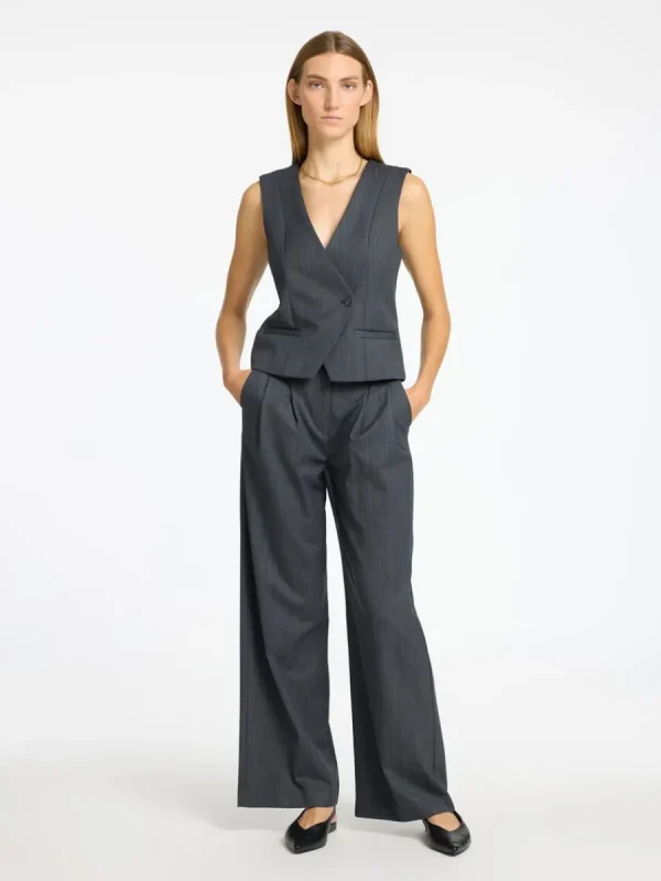 SELECTED ASYMMETRISK VÄST Grey Discount