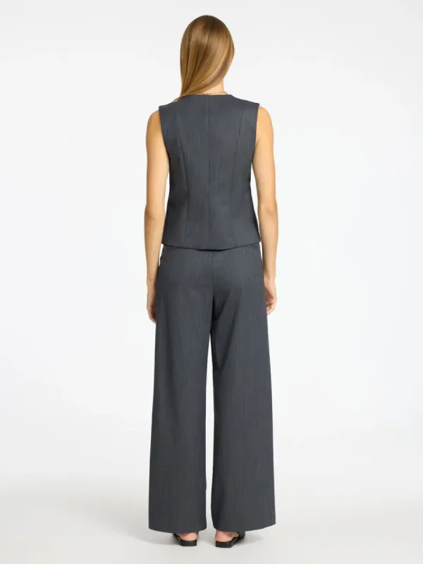 SELECTED ASYMMETRISK VÄST Grey Discount