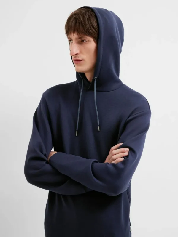SELECTED AVSLAPPNAD HOODIE Blue Sale