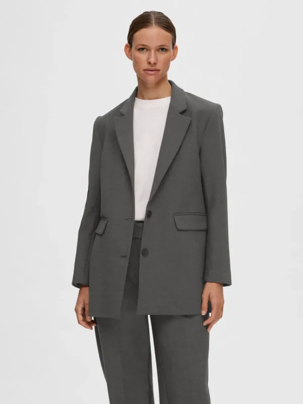 SELECTED AVSLAPPNAD KAVAJ Grey Cheap
