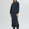 SELECTED AVSLAPPNAD MAXIKLÄNNING Blue Flash Sale