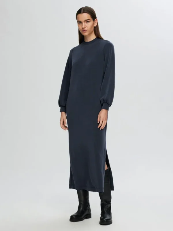 SELECTED AVSLAPPNAD MAXIKLÄNNING Blue Flash Sale
