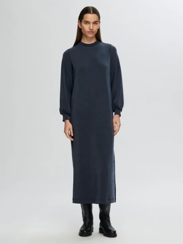 SELECTED AVSLAPPNAD MAXIKLÄNNING Blue Flash Sale