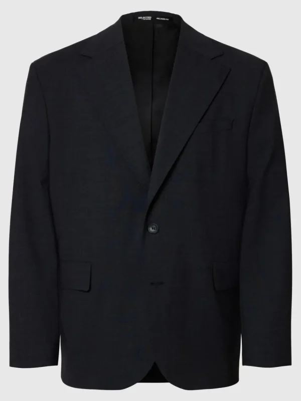 SELECTED AVSLAPPNAD PASSFORM ENKELKNÄPPT KAVAJ Grey Best Sale