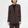 SELECTED AVSLAPPNAD PASSFORM KAVAJ Brown Flash Sale