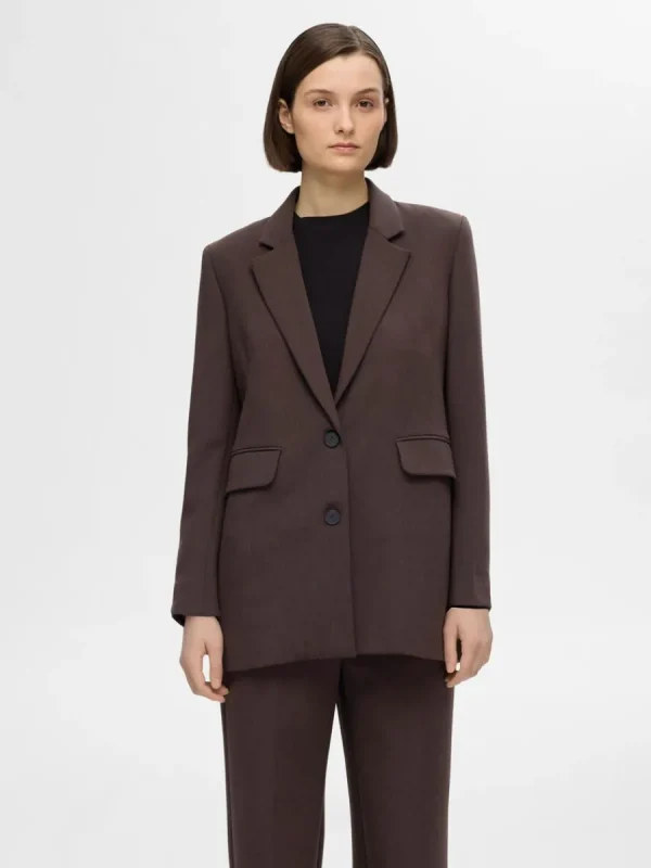 SELECTED AVSLAPPNAD PASSFORM KAVAJ Brown Flash Sale