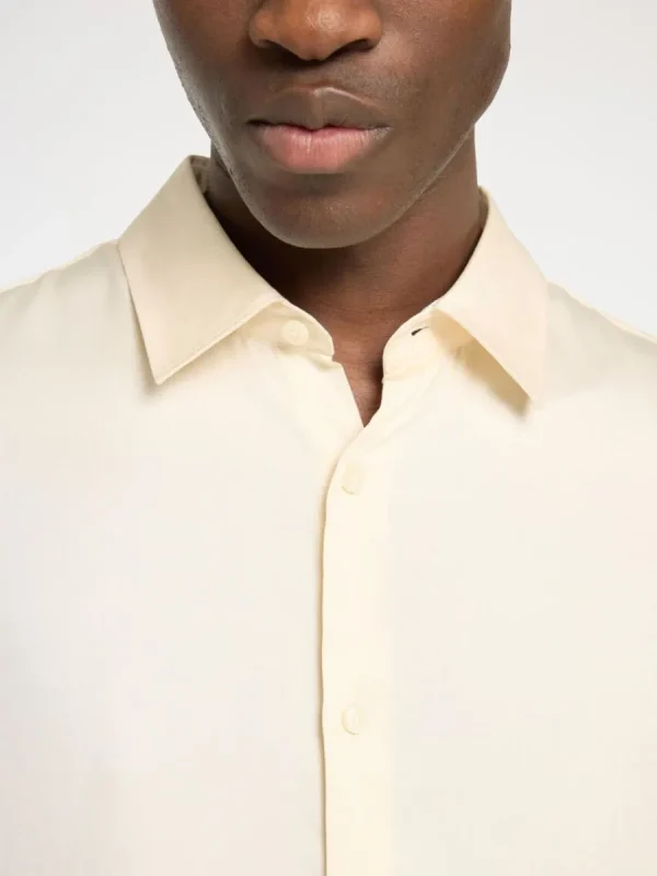 SELECTED AVSLAPPNAD PASSFORM SATINSKJORTA Beige Online