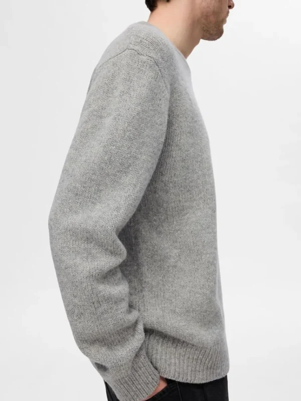 SELECTED AVSLAPPNAD PASSFORM STICKAD TRÖJA Grey Best