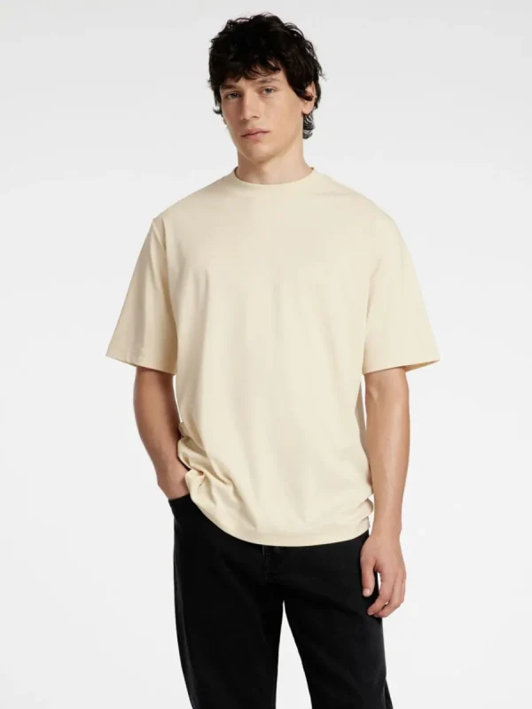 SELECTED AVSLAPPNAD PASSFORM T-SHIRT Beige Best Sale