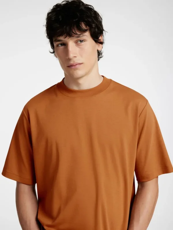 SELECTED AVSLAPPNAD PASSFORM T-SHIRT Orange Sale