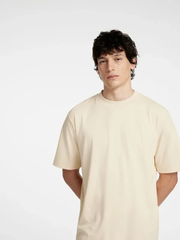 SELECTED AVSLAPPNAD PASSFORM T-SHIRT Beige Best Sale