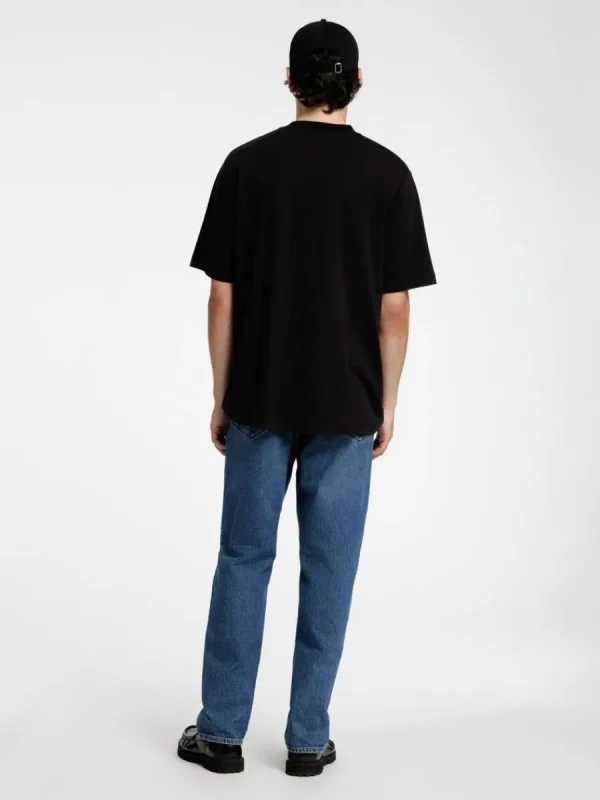 SELECTED AVSLAPPNAD PASSFORM T-SHIRT Black Sale