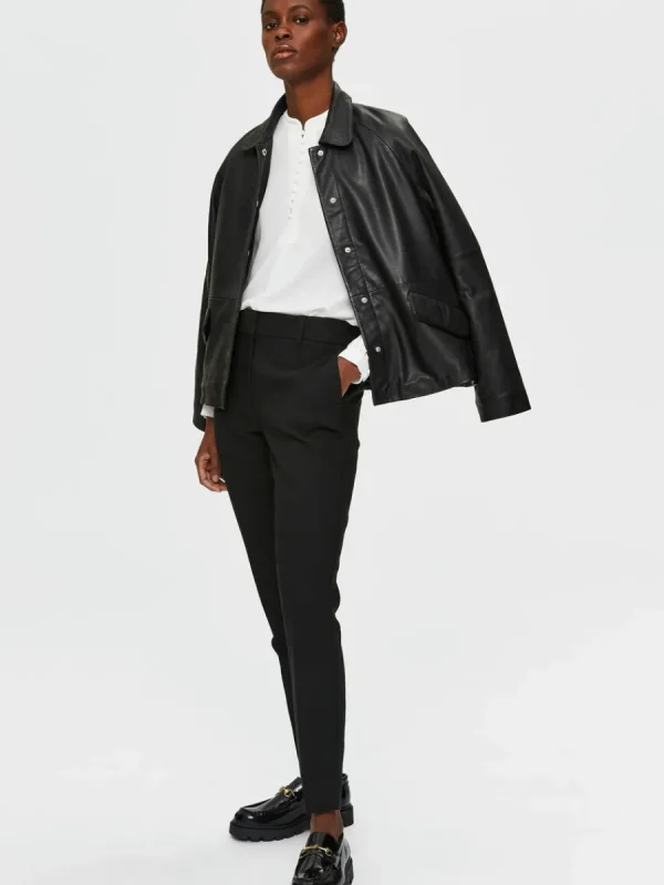SELECTED AVSMALNANDE BYXOR Black Cheap