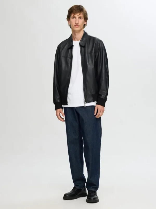 SELECTED 190 AVSMALNANDE JEANS MED NORMAL PASSFORM Blue Best Sale