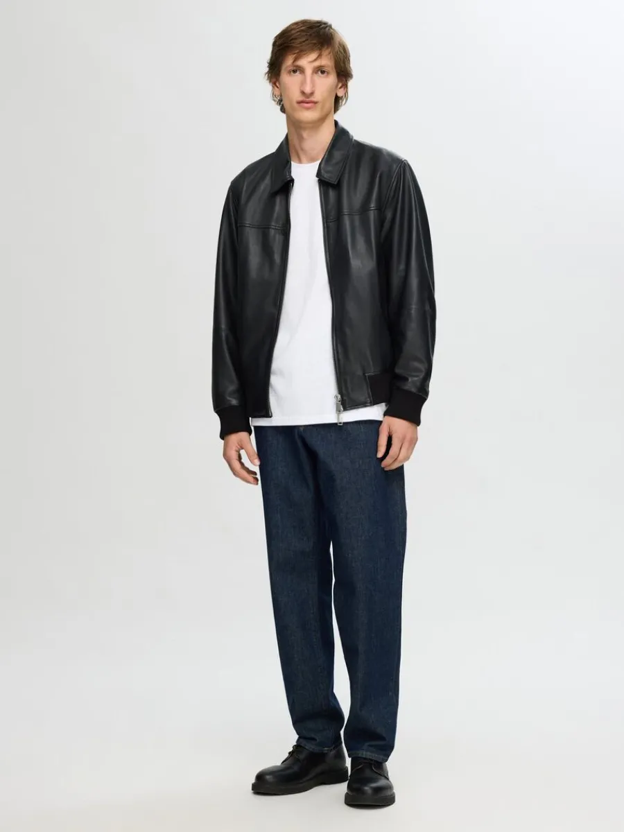 avsmalnande_jeans_med_no_2.webp SELECTED 190 AVSMALNANDE JEANS MED NORMAL PASSFORM Blue Best Sale