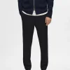 SELECTED AVSMALNANDE SLIM FIT-BYXOR Black Clearance