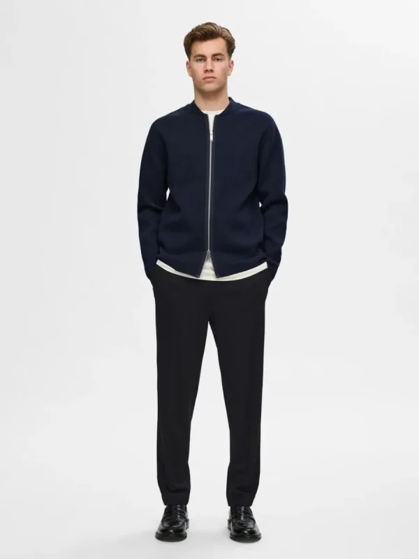 SELECTED AVSMALNANDE SLIM FIT-BYXOR Black Clearance