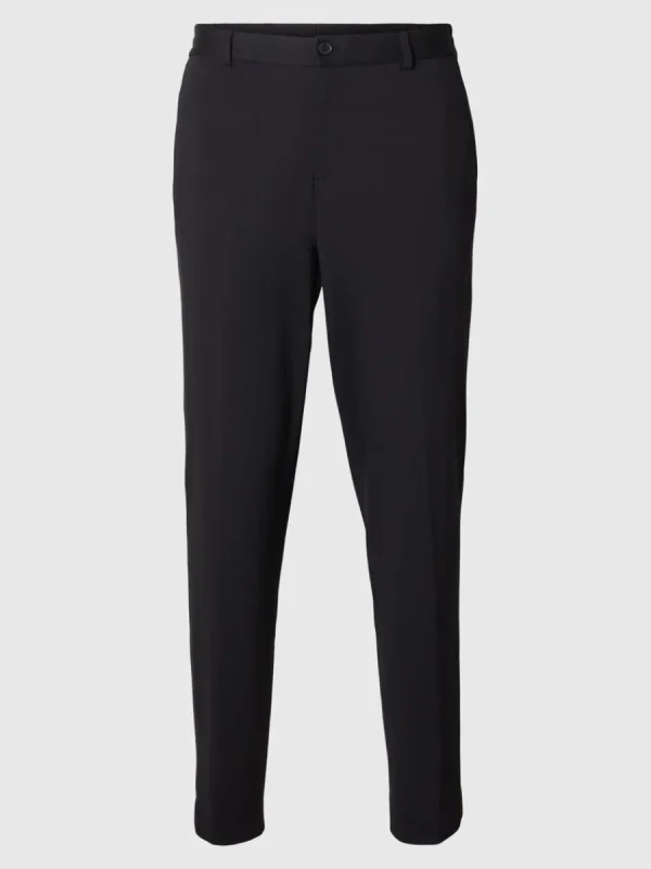 SELECTED AVSMALNANDE SLIM FIT-BYXOR Black Clearance