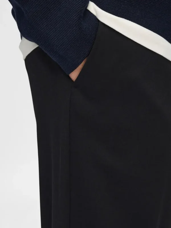 SELECTED AVSMALNANDE SLIM FIT-BYXOR Black Clearance