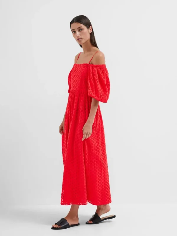 SELECTED BARAXLAD MAXIKLÄNNING Red Online