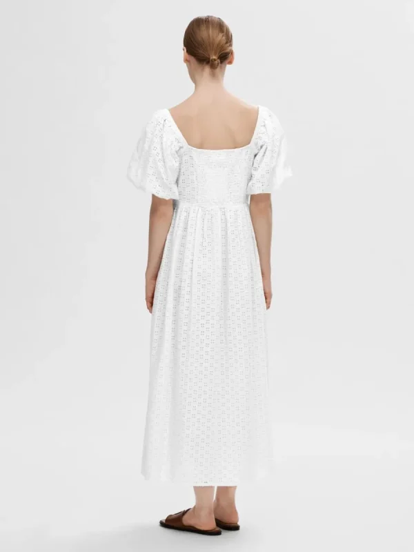 SELECTED BARAXLAD MAXIKLÄNNING White Discount