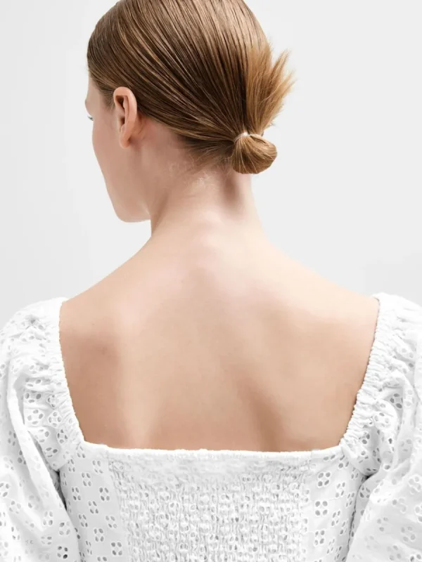 SELECTED BARAXLAD TOPP White Fashion