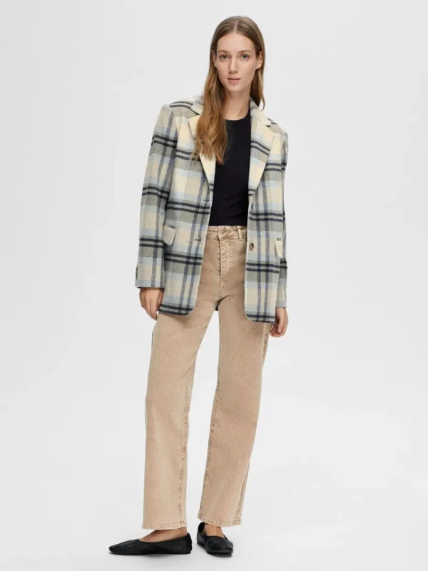 SELECTED VIDA JEANS Beige Shop
