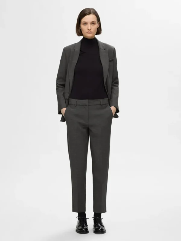 SELECTED BESKURNA AVSMALNANDE BYXOR Grey Hot