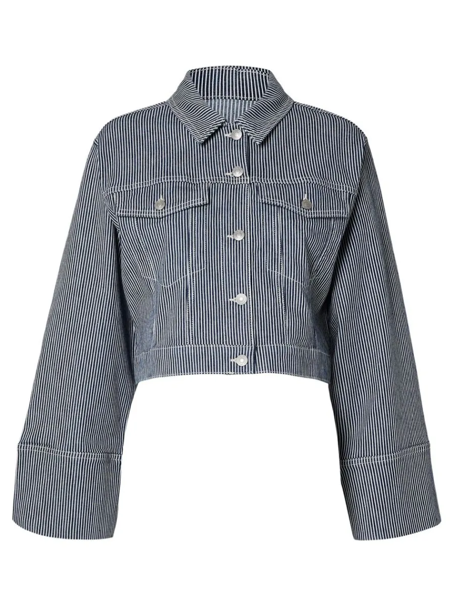 beskurna_jeansjacka_5.webp SELECTED BESKURNA JEANSJACKA Blue Best