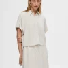 SELECTED BESKURNA KORTÄRMAD SKJORTA Beige Hot