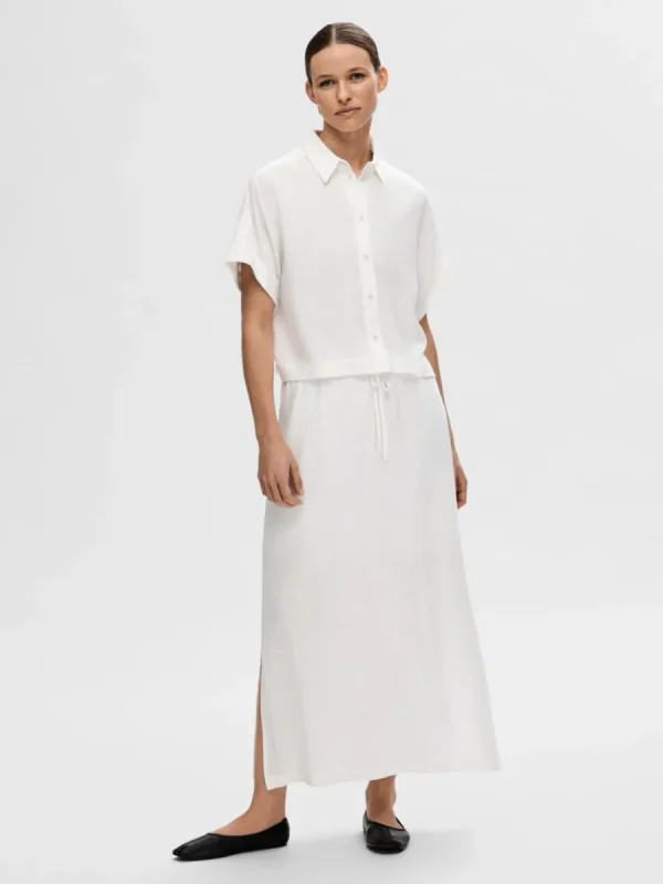 SELECTED BESKURNA KORTÄRMAD SKJORTA White Shop