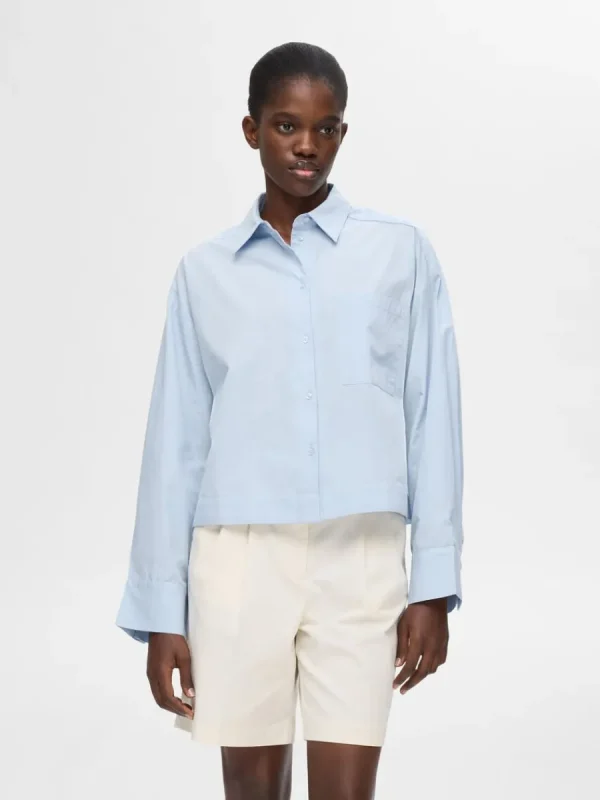 SELECTED BESKURNA SKJORTA Blue Cheap