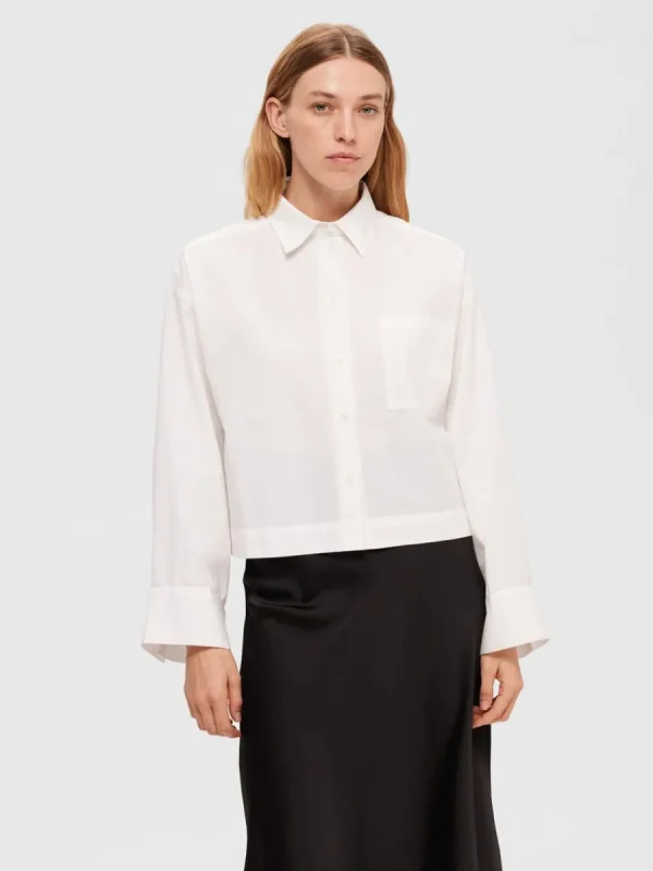 SELECTED BESKURNA SKJORTA White Cheap