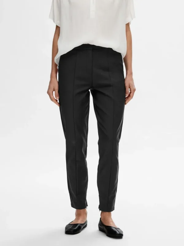 SELECTED BESKURNA SLIM FIT-BYXOR Black Hot