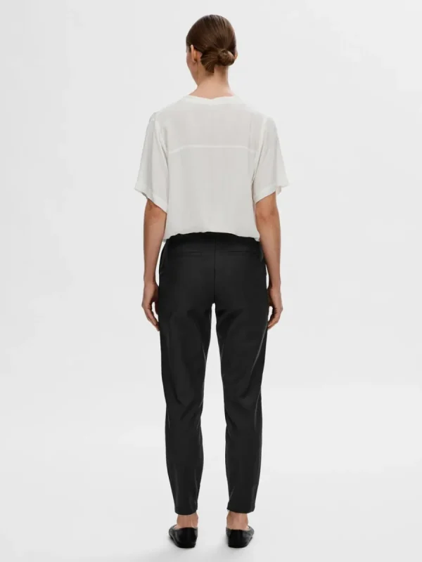 SELECTED BESKURNA SLIM FIT-BYXOR Black Hot
