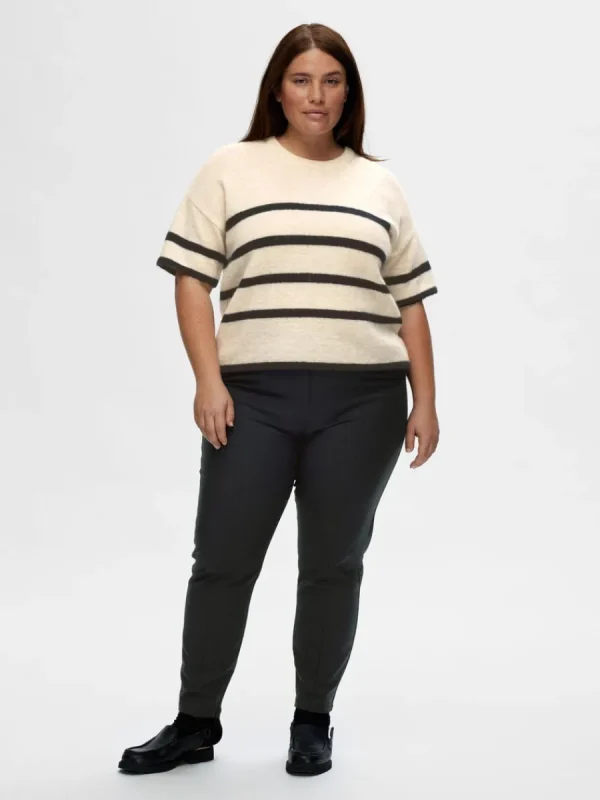 SELECTED BESKURNA SLIM FIT-BYXOR Black Hot