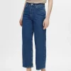 SELECTED BESKURNA STRAIGHT FIT-JEANS Blue Hot