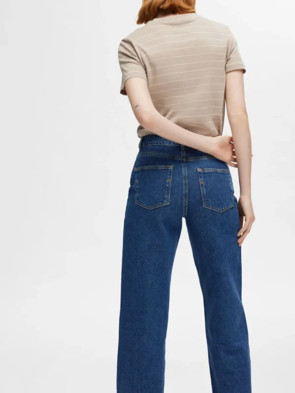SELECTED BESKURNA STRAIGHT FIT-JEANS Blue Hot