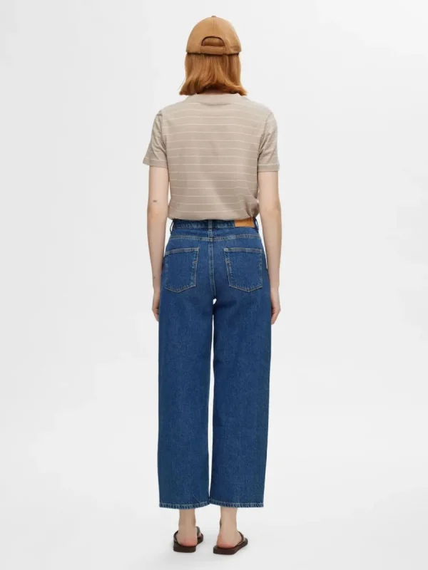 SELECTED BESKURNA STRAIGHT FIT-JEANS Blue Hot