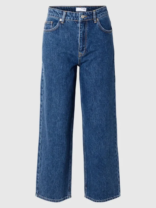 SELECTED BESKURNA STRAIGHT FIT-JEANS Blue Hot