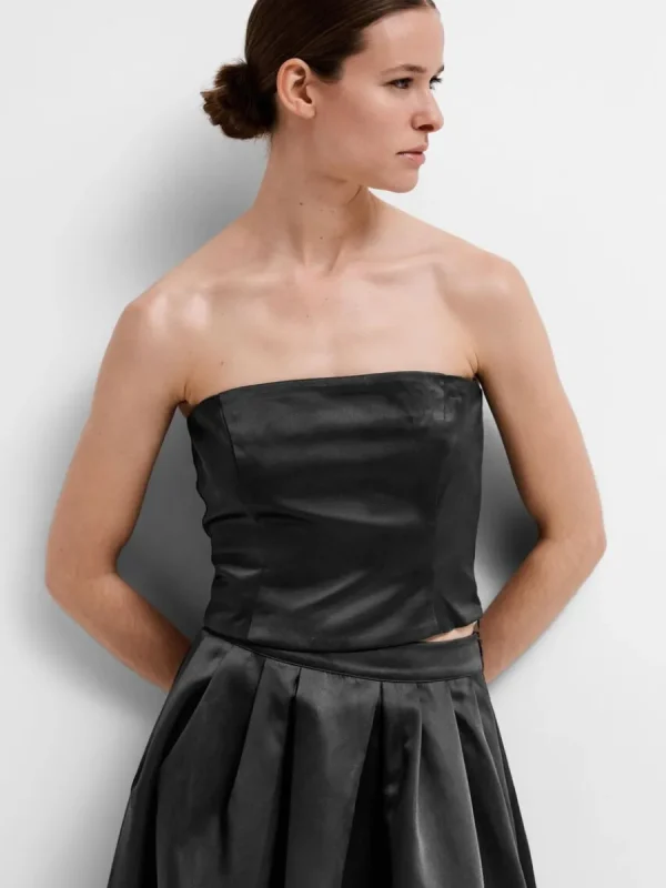 SELECTED BESKURNA TUBTOPP Black Clearance