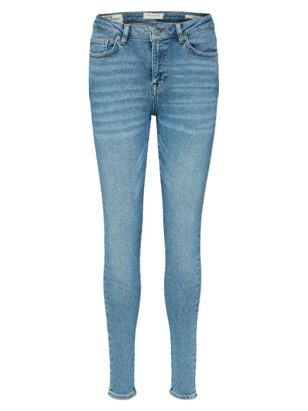 SELECTED BLEKT SKINNY FIT-JEANS Blue Sale