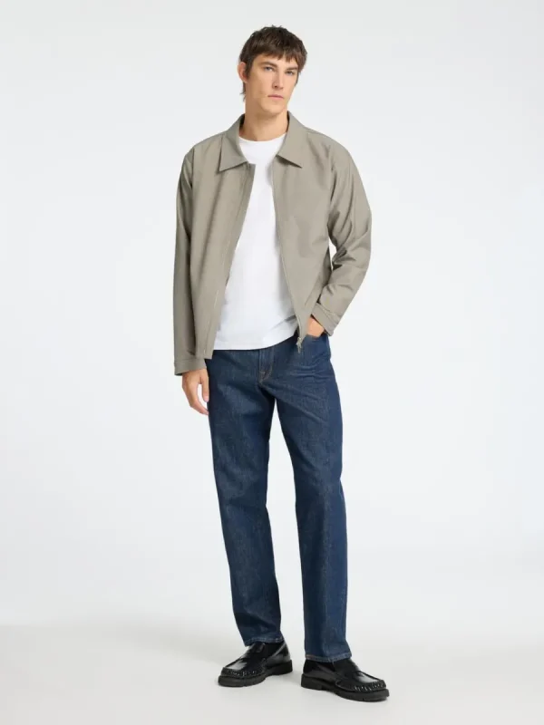 SELECTED BLIXTLÅSFÖRSEDD JACKA Beige Clearance