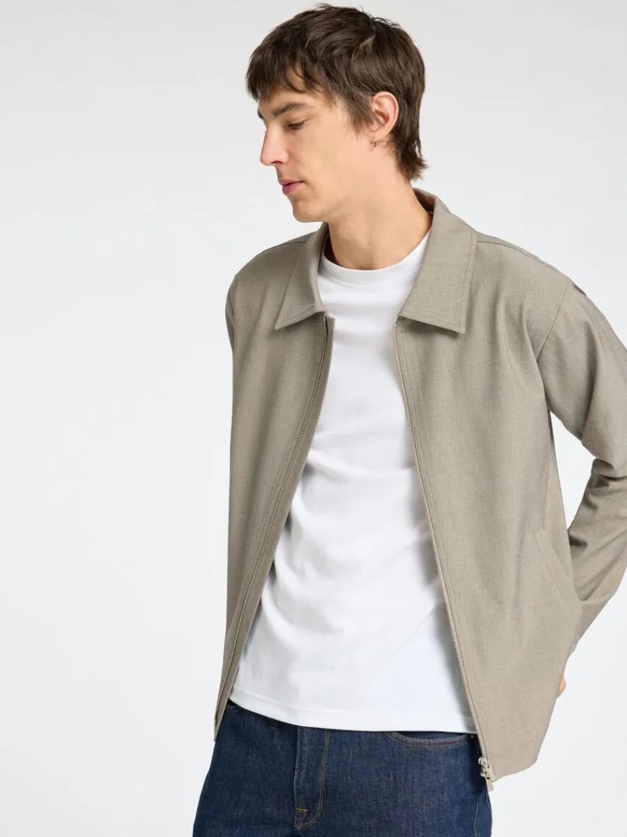 blixtlsfrsedd_jacka_2.webp SELECTED BLIXTLÅSFÖRSEDD JACKA Beige Clearance