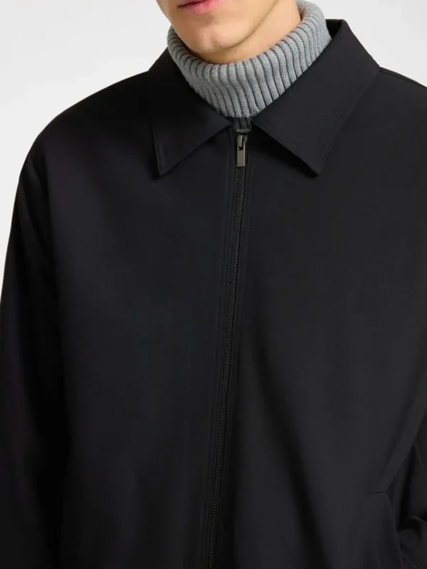 SELECTED BLIXTLÅSFÖRSEDD JACKA Black Hot
