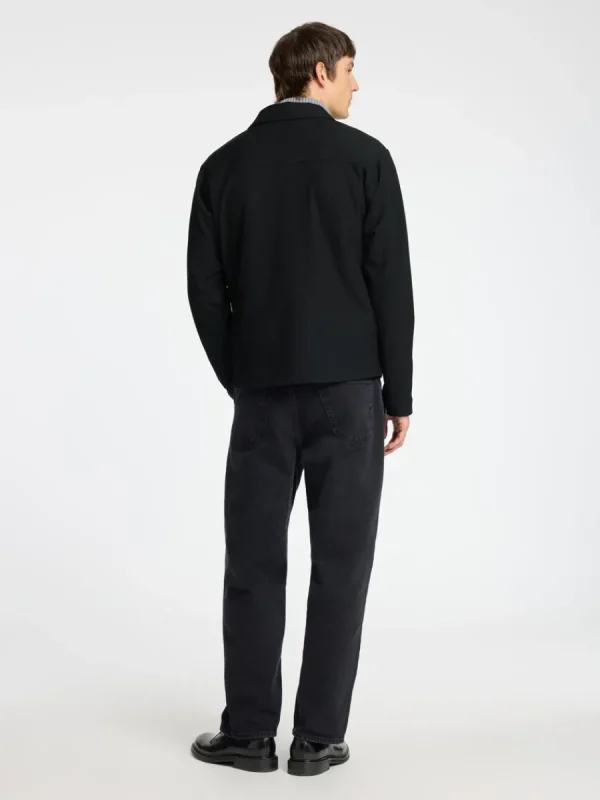 SELECTED BLIXTLÅSFÖRSEDD JACKA Black Hot