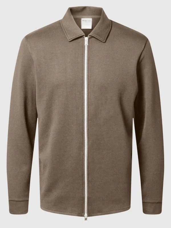 SELECTED BLIXTLÅSFÖRSEDD KOFTA Beige New