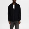 SELECTED BLIXTLÅSFÖRSEDD KOFTA Black Best