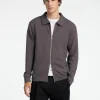 SELECTED BLIXTLÅSFÖRSEDD KOFTA Grey Clearance